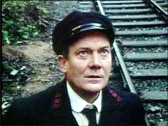 color screen shot from 'The Signalman' 1976 BBC-TV show