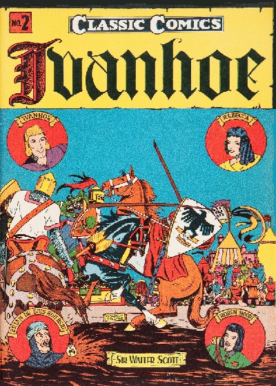 early cover for Ivanhoe comic book from Gilberton Publng
