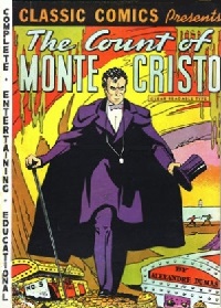 early cover for The Count of Monte Cristo comic book from Gilberton Publng