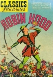 early cover for the Robin Hood comic book from Gilberton Publng
