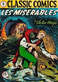 early cover for the Les Misrables comic book from Gilberton Publng