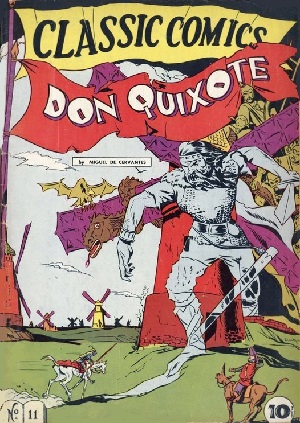 early cover for the Don Quixote comic book from Gilberton Publng