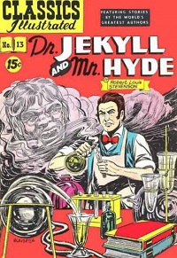 early cover for the Dr. Jekyll and Mr. Hyde comic book from Gilberton Publng