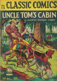 early cover for the Uncle Tom's Cabin comic book from Gilberton Publng