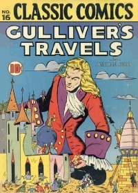 early cover for the Gulliver's Travels comic book from Gilberton Publng