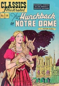 early cover for The Hunchback of Notre Dame comic book from Gilberton Publng