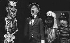 screenshot from Our Gang / Little Rascals 1938 short film "Hide and Shriek"