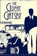 "The Great Gatsby" white postcard