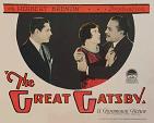 lobby card for 1926 silent "The Great Gatsby" lost film